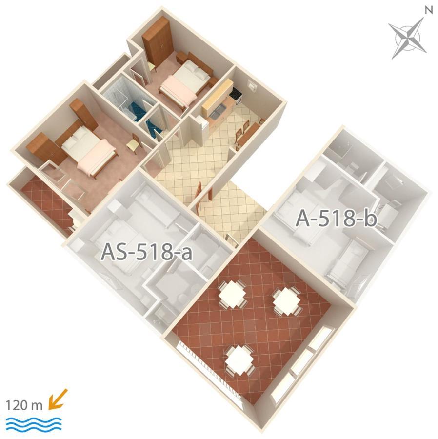 Apartment Podgora 518A 외부 사진